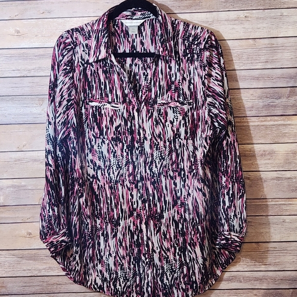 Christopher & Banks Tops - Pretty purple/black Blouse